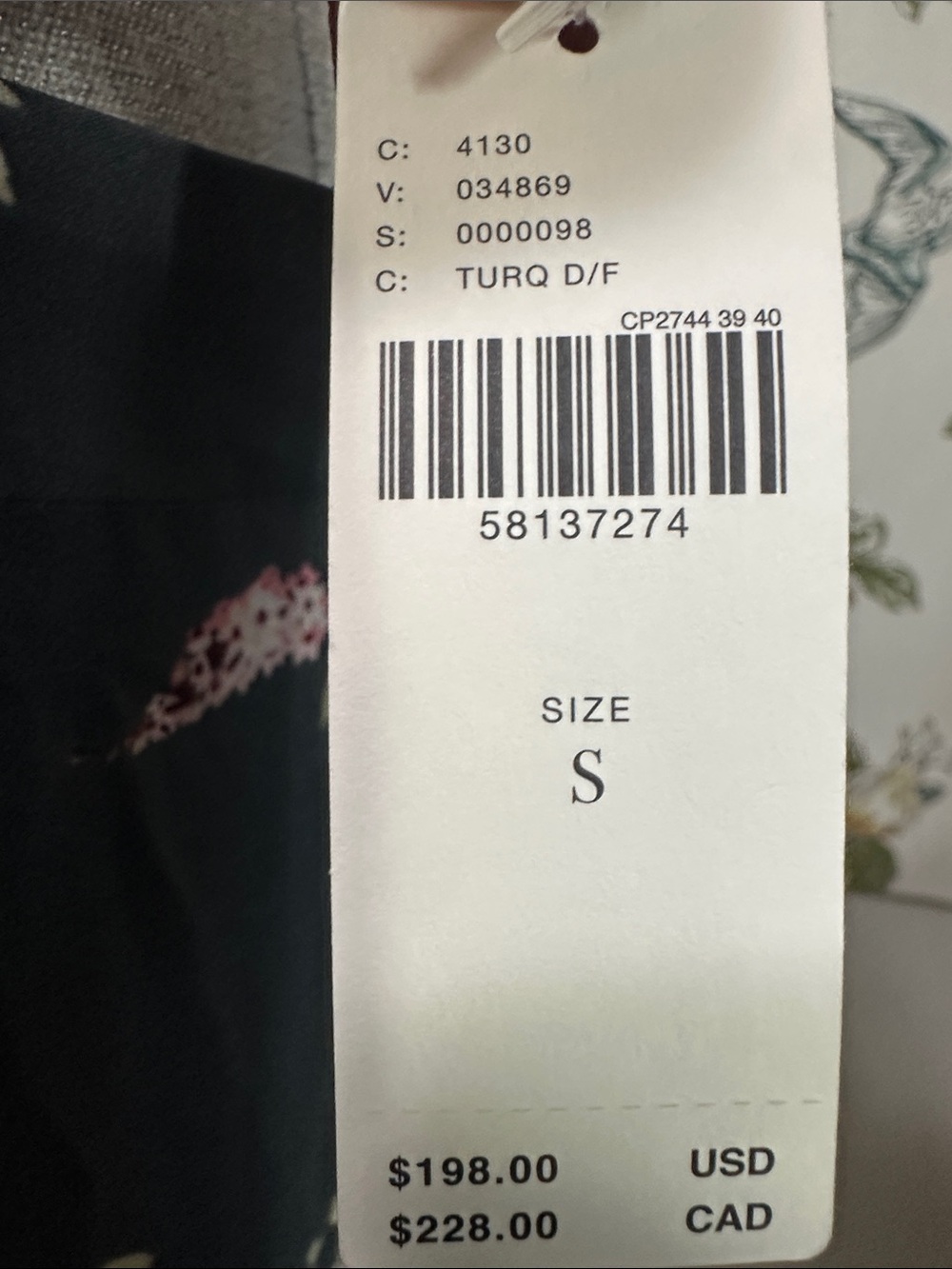 New Anthropologie EVELIN Small
Blue Green Grey Tone Tiered Floral Peasant Maxi - Picture 3 of 17